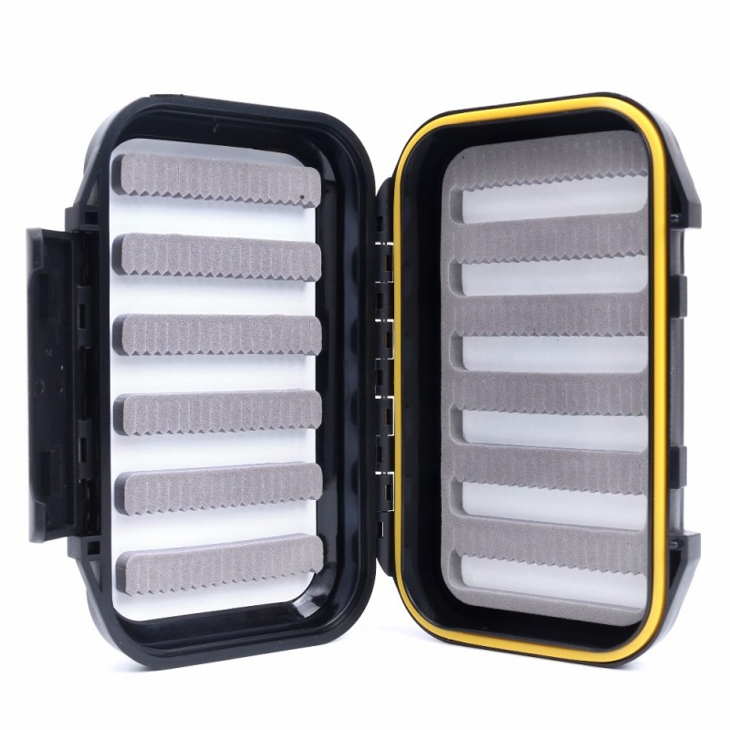 NEE Small Fly Box, Fly Fishing Box Waterproof Large Capacity for