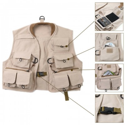 Fly Fishing Vest Pack Adjustable Mesh Vest Jacket