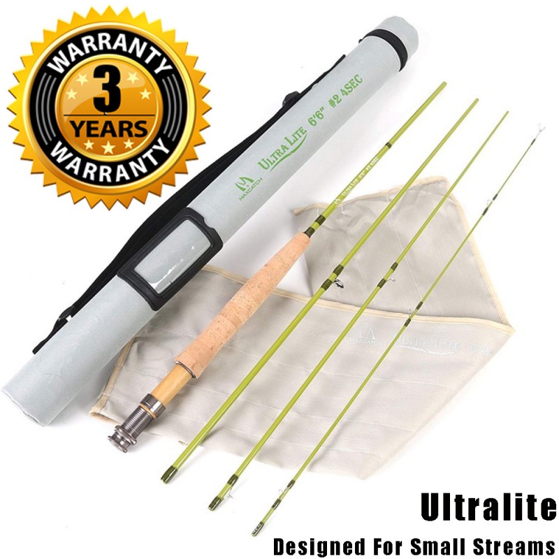 M MAXIMUMCATCH Maxcatch Ultra-Lite Fly Rod for Stream River Panfish/Trout  Fishing 1/2/3