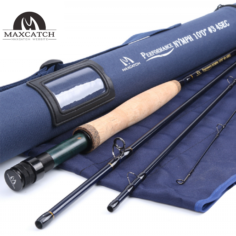 10FT 3WT 4PCs Nymph Fly Fishing Rod Graphite Carbon Fiber with