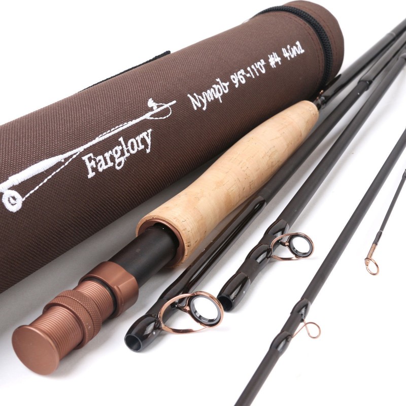 Farglory 9-10'6''FT 5WT 4-5 Sec Fly Rod With 16'' Extra Extension Section