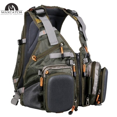 Fly Fishing Mesh Vest Adjustable Mutil-Pocket Outdoor Sport Backpack