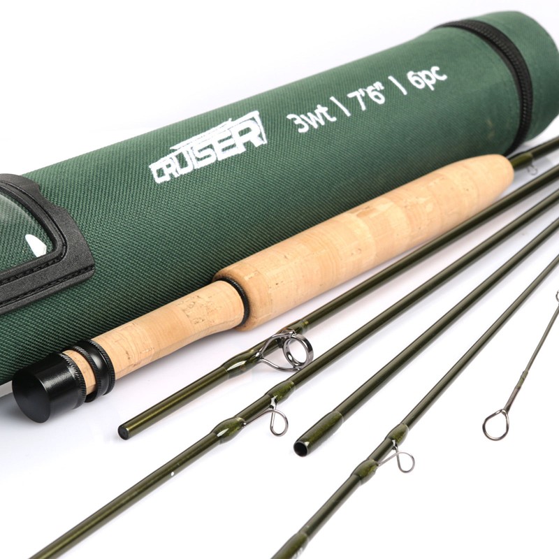 Maximumcatch 1-3WT Fly Rod 6'0''-7'6'' Medium-Fast Graphite IM10 Carbon Fly  Fishing Rod Small Stream & Creek Rods.