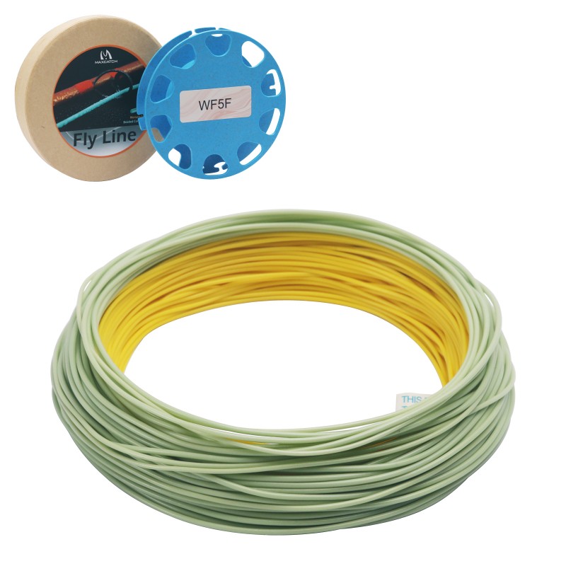 Maximumcatch 100FT 1-9wt Fly Fishing Line Combo Weight Forward Floating Fly  Line & Backing line&Tippet&Leader&Loop Connector