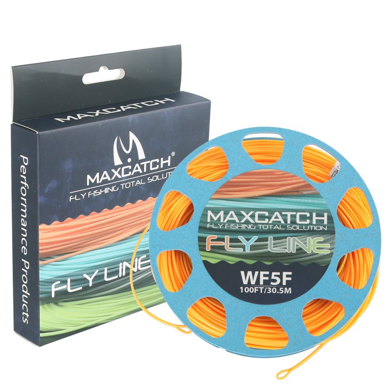 Forward Floating Fly Fishing Line 100FT 5WT Moss Green Fly Line With Loops