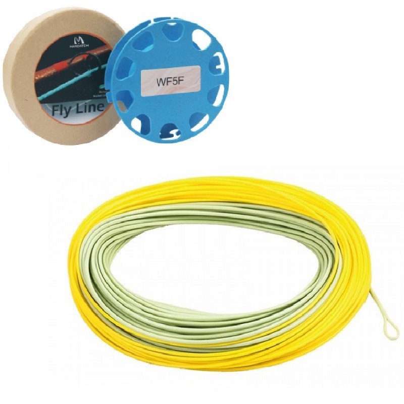 Salmon/Steelhead Fly Line With 2 Welded Loops WF8F Double Color