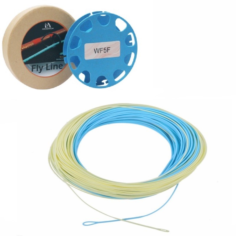 Bonefish Fly Line 100 FT 5WT/8WT Sand / Blue Color With 2 Welded