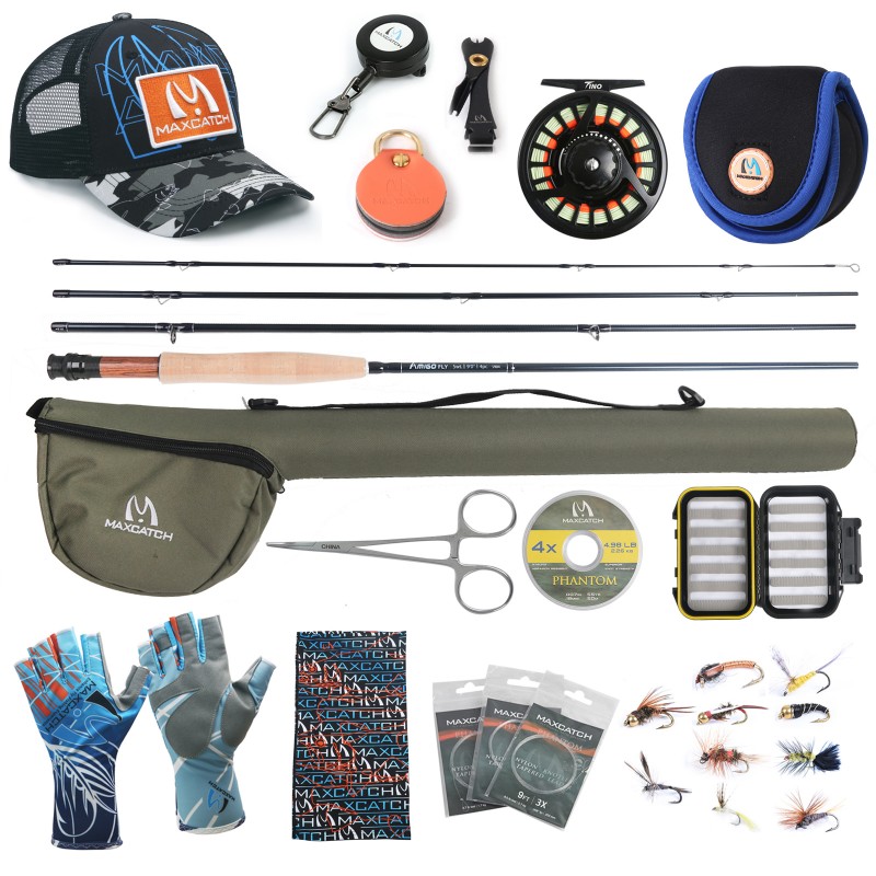 Amigo Fly Fishing Rod and Reel Combo Complete Outfit