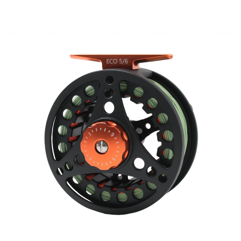 ECO 7/8WT Fly Reel Pre-spooled with Floating Fly Line Backing Line Leader