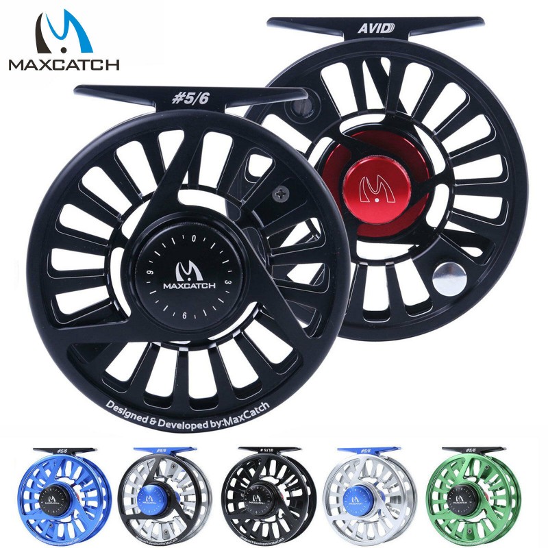 Maxcatch Toro Series Fly Fishing Reel with Large Arbor, CNC-Machined  Aluminum Alloy Body: 3/4, 5/6, 7/8 wt in Blue, Green, or Black (Black, 5/6  wt), Reels -  Canada