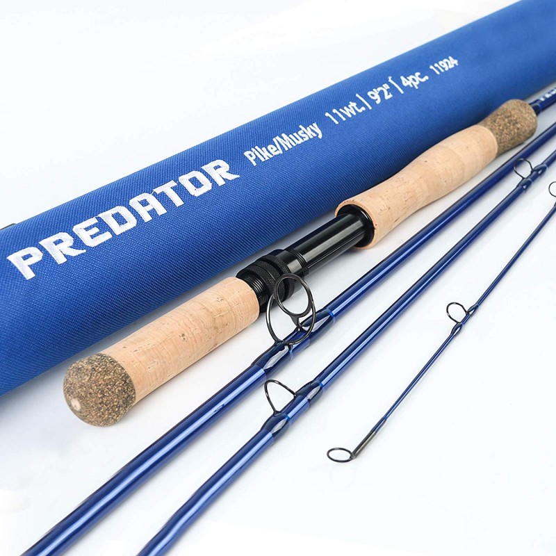 Predator 9WT 9' 4SEC Fast Action Fly Fishing Rod for Saltwater Fly Fishing